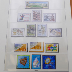 Collection timbres de France 2000-2002 neufs complet en album Lindner.