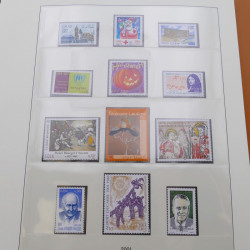 Collection timbres de France 2000-2002 neufs complet en album Lindner.