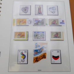 Collection timbres de France 2004-2005 neufs complet en album Lindner.