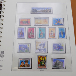 Collection timbres de France 2004-2005 neufs complet en album Lindner.