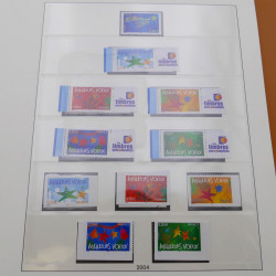 Collection timbres de France 2004-2005 neufs complet en album Lindner.