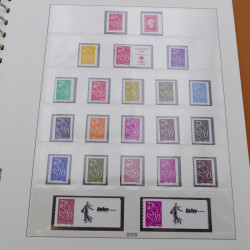 Collection timbres de France 2004-2005 neufs complet en album Lindner.