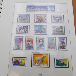 Collection timbres de France 2004-2005 neufs complet en album Lindner.