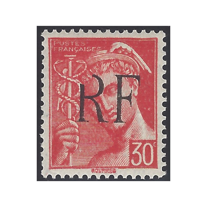 Libération de Montreuil Bellay timbre N°14 variété neuf**.