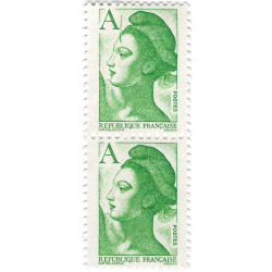 Marianne de Liberté timbre N°2423c variété tenant en normal neuf**.