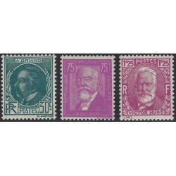 Célébrités timbres de France N°291-293 série neuf**.