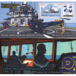 Bloc souvenir N°55 Porte-Hélicoptères Jeanne d'Arc neuf**.
