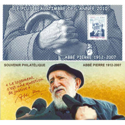 Bloc souvenir N°66 Abbé Pierre neuf**.