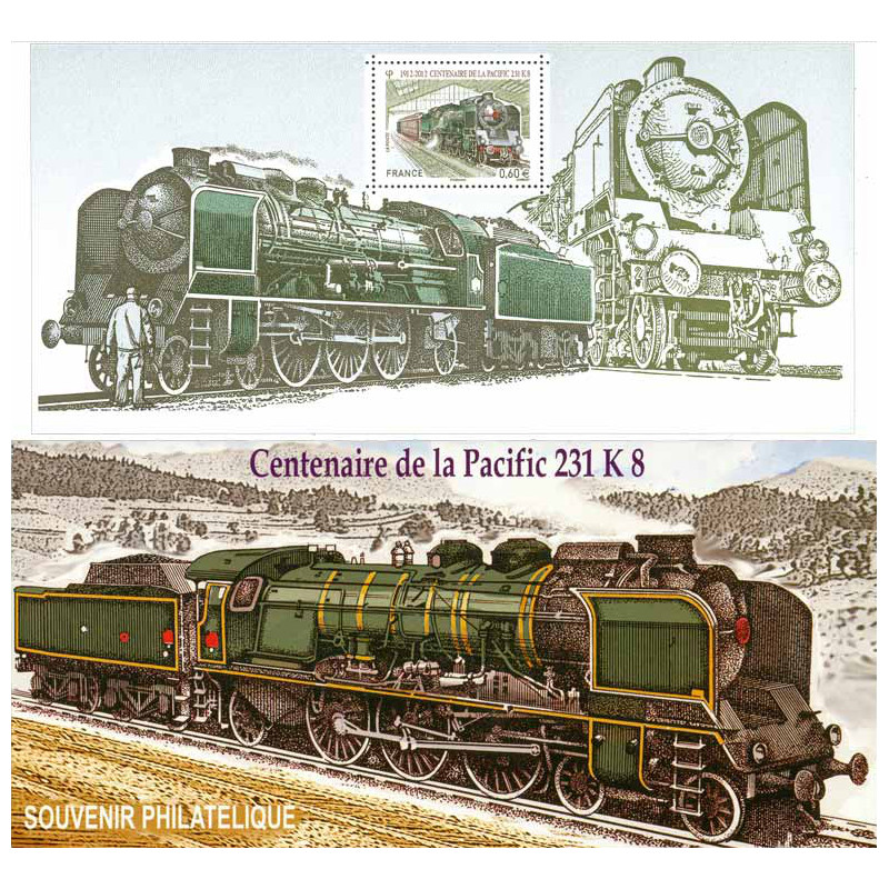 Bloc souvenir N°68 Locomotive Pacific 231K8 neuf**.