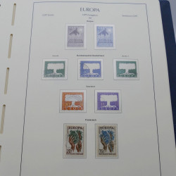 Collection timbres d'Europa 1956-1979 complet en album Leuchtturm.