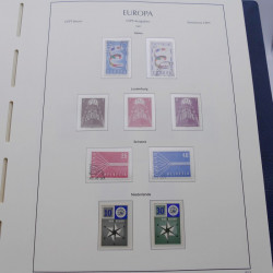 Collection timbres d'Europa 1956-1979 complet en album Leuchtturm.