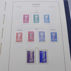 Collection timbres d'Europa 1956-1979 complet en album Leuchtturm.