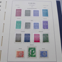 Collection timbres d'Europa 1956-1979 complet en album Leuchtturm.