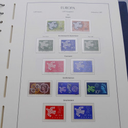 Collection timbres d'Europa 1956-1979 complet en album Leuchtturm.