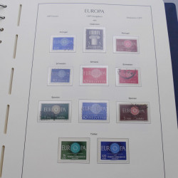 Collection timbres d'Europa 1956-1979 complet en album Leuchtturm.