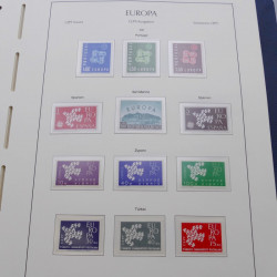 Collection timbres d'Europa 1956-1979 complet en album Leuchtturm.