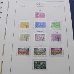 Collection timbres d'Europa 1956-1979 complet en album Leuchtturm.