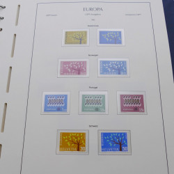 Collection timbres d'Europa 1956-1979 complet en album Leuchtturm.