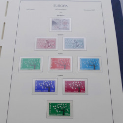 Collection timbres d'Europa 1956-1979 complet en album Leuchtturm.