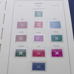 Collection timbres d'Europa 1956-1979 complet en album Leuchtturm.