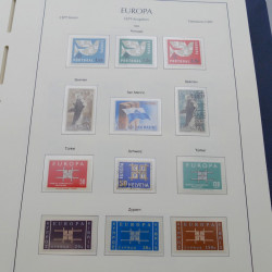 Collection timbres d'Europa 1956-1979 complet en album Leuchtturm.