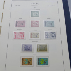 Collection timbres d'Europa 1956-1979 complet en album Leuchtturm.