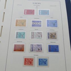 Collection timbres d'Europa 1956-1979 complet en album Leuchtturm.