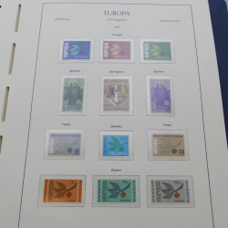 Collection timbres d'Europa 1956-1979 complet en album Leuchtturm.