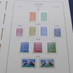 Collection timbres d'Europa 1956-1979 complet en album Leuchtturm.