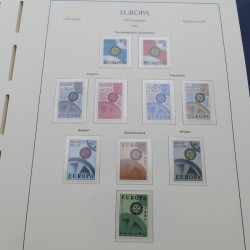 Collection timbres d'Europa 1956-1979 complet en album Leuchtturm.