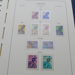 Collection timbres d'Europa 1956-1979 complet en album Leuchtturm.