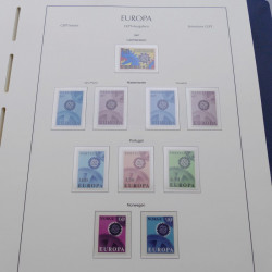 Collection timbres d'Europa 1956-1979 complet en album Leuchtturm.