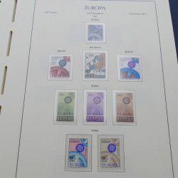 Collection timbres d'Europa 1956-1979 complet en album Leuchtturm.