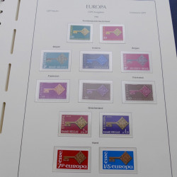 Collection timbres d'Europa 1956-1979 complet en album Leuchtturm.