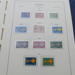 Collection timbres d'Europa 1956-1979 complet en album Leuchtturm.