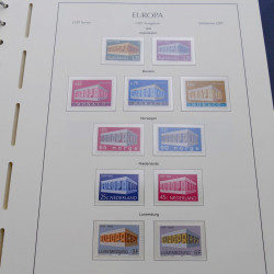 Collection timbres d'Europa 1956-1979 complet en album Leuchtturm.