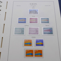 Collection timbres d'Europa 1956-1979 complet en album Leuchtturm.