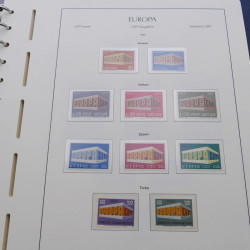 Collection timbres d'Europa 1956-1979 complet en album Leuchtturm.