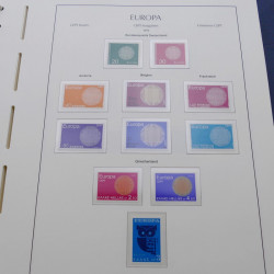 Collection timbres d'Europa 1956-1979 complet en album Leuchtturm.