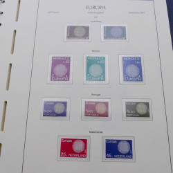 Collection timbres d'Europa 1956-1979 complet en album Leuchtturm.