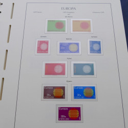 Collection timbres d'Europa 1956-1979 complet en album Leuchtturm.