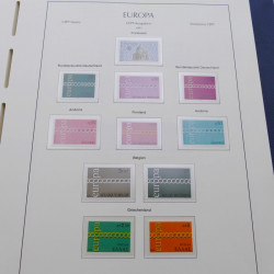 Collection timbres d'Europa 1956-1979 complet en album Leuchtturm.