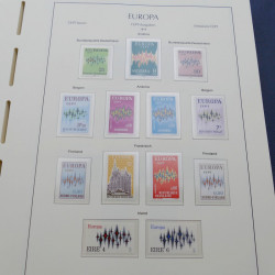 Collection timbres d'Europa 1956-1979 complet en album Leuchtturm.