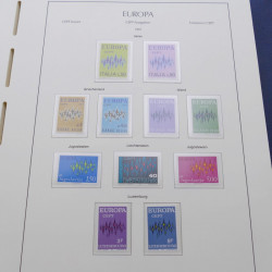 Collection timbres d'Europa 1956-1979 complet en album Leuchtturm.