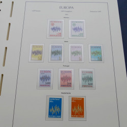 Collection timbres d'Europa 1956-1979 complet en album Leuchtturm.