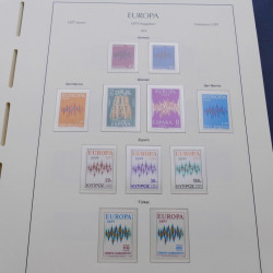 Collection timbres d'Europa 1956-1979 complet en album Leuchtturm.