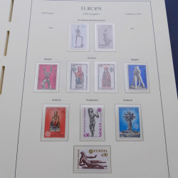 Collection timbres d'Europa 1956-1979 complet en album Leuchtturm.