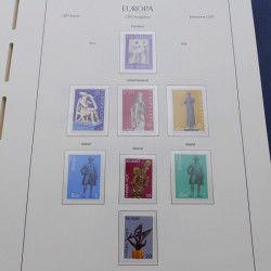 Collection timbres d'Europa 1956-1979 complet en album Leuchtturm.