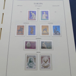 Collection timbres d'Europa 1956-1979 complet en album Leuchtturm.