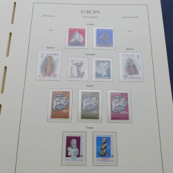 Collection timbres d'Europa 1956-1979 complet en album Leuchtturm.